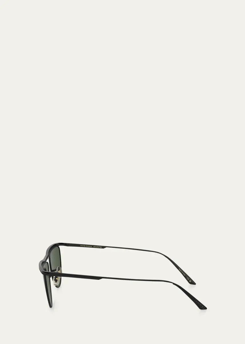 Khaite x Oliver Peoples Sleek Metal Windsor Rim Sunglasses | Thumbnail 3