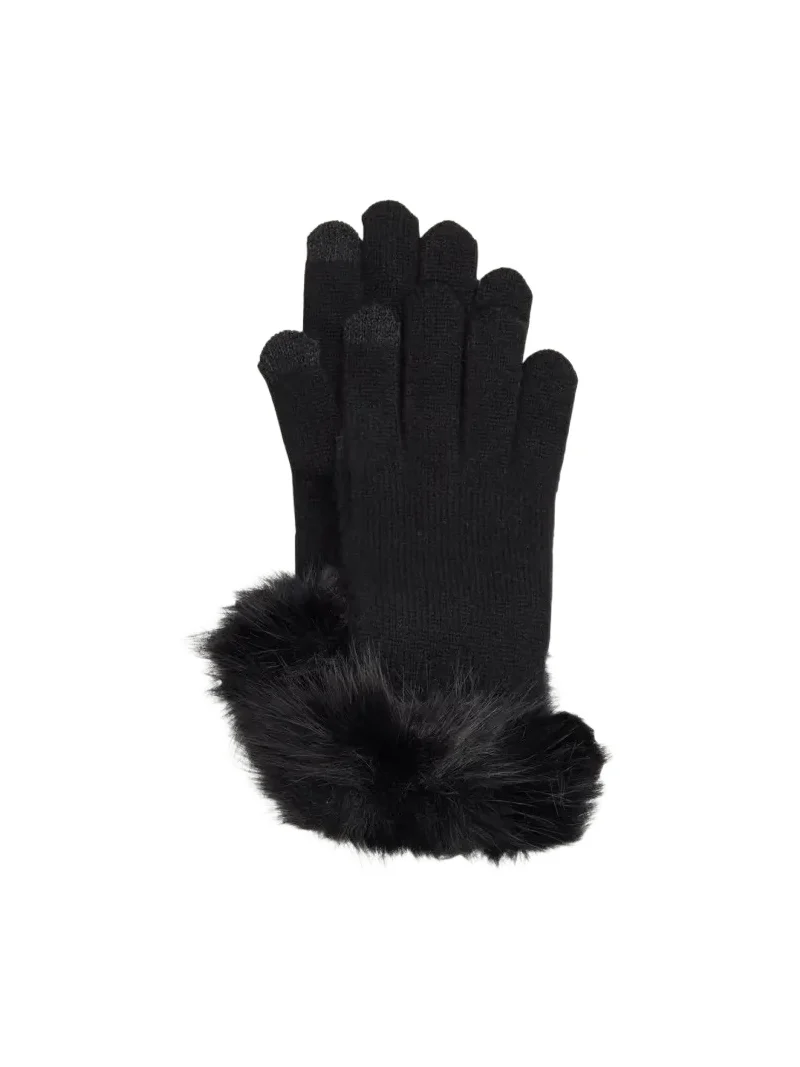 Touchscreen Cashmere & Faux Fur Gloves Touchscreen Cashmere & Faux Fur Gloves