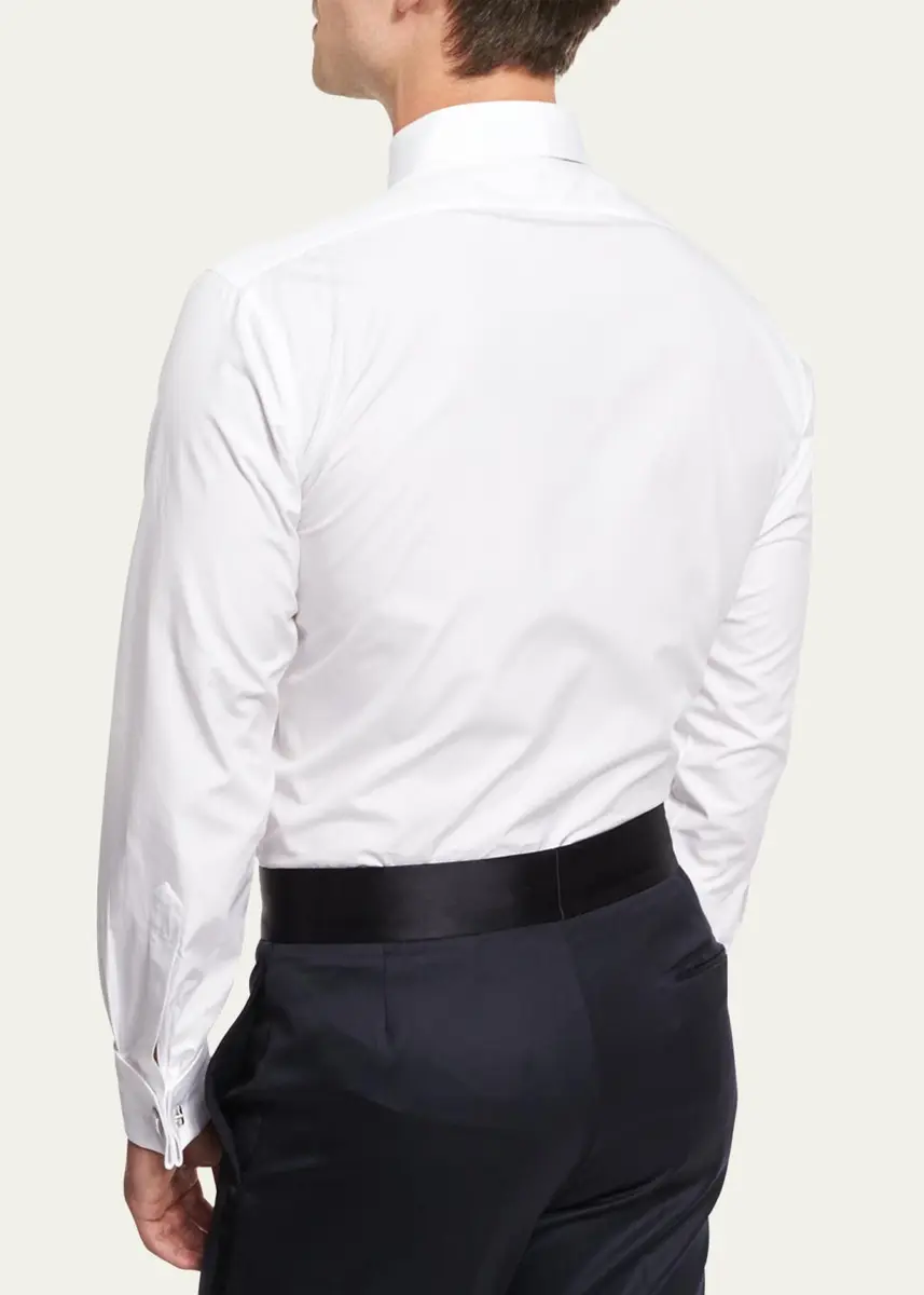 Charvet Men's Formal Shirt with Pleated Bib | Thumbnail 3