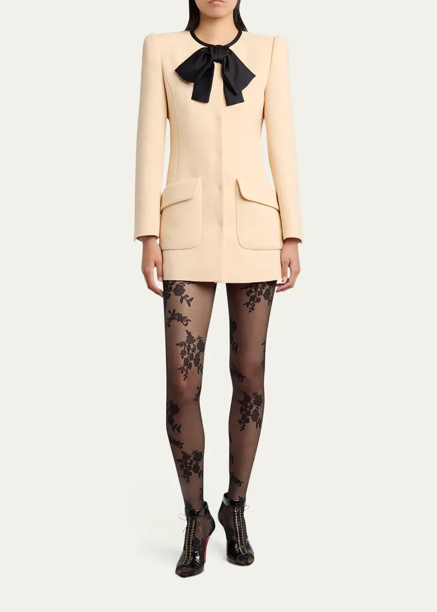 Valentino Garavani Tie-Neck Mini Blazer Dress | Thumbnail 2
