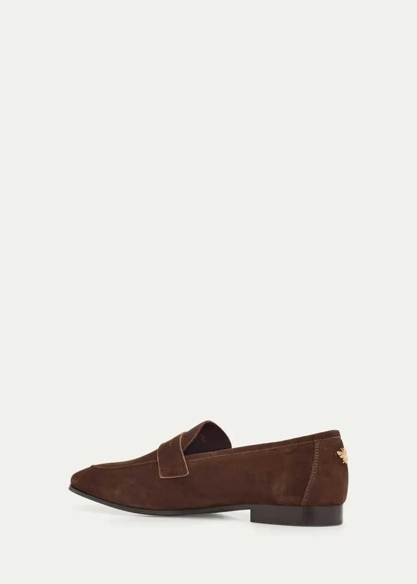 Bougeotte Coffee Suede Flat Loafers | Thumbnail 2 Bougeotte Coffee Suede Flat Loafers | Thumbnail 2