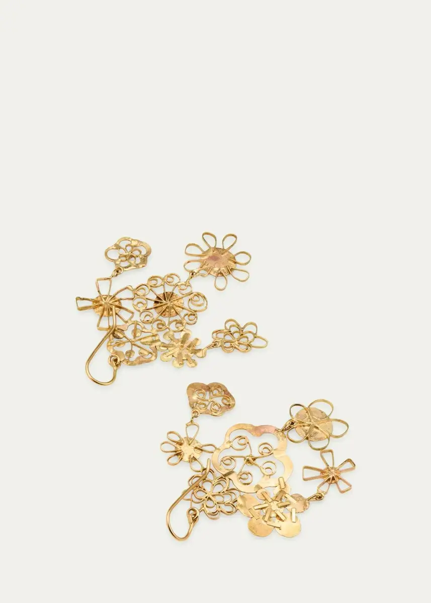 JUDY GEIB 18K Flowery Chandelier Earrings | Thumbnail 4 JUDY GEIB 18K Flowery Chandelier Earrings | Thumbnail 4