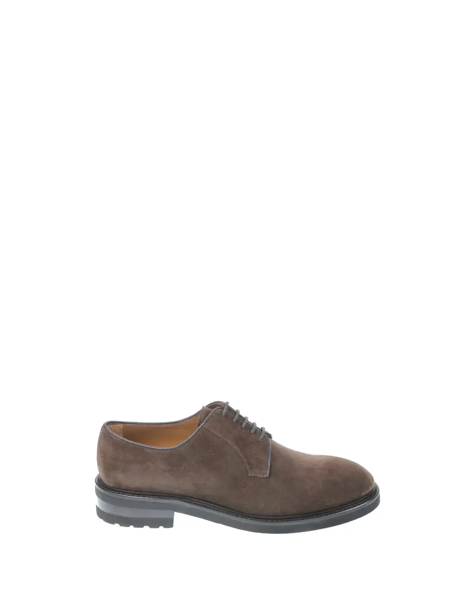 Bergdorf Goodman Men's Suede Derby Shoes | Thumbnail 3 Bergdorf Goodman Men's Suede Derby Shoes | Thumbnail 3