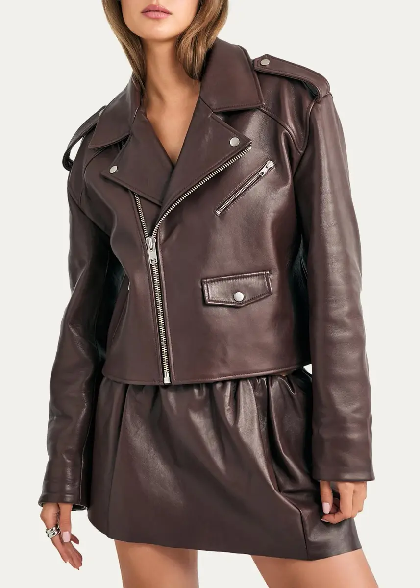 SEROYA Camden Leather Jacket | Thumbnail 4 SEROYA Camden Leather Jacket | Thumbnail 4