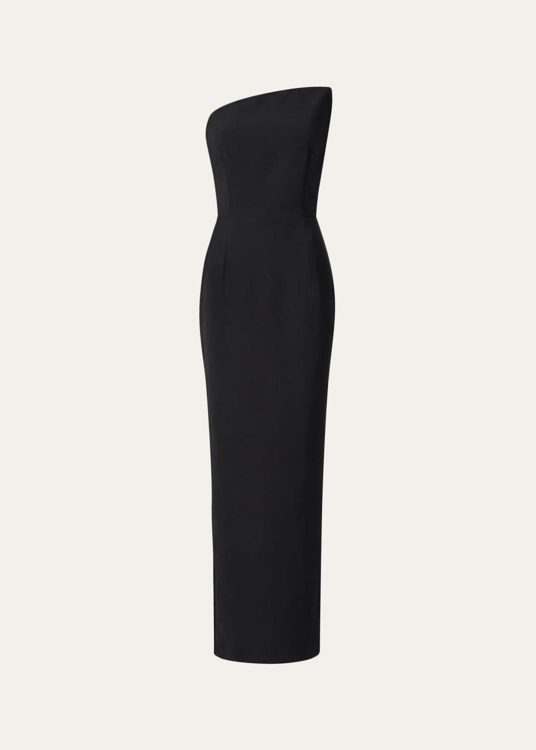 Fuji Strapless Asymmetric Maxi Dress