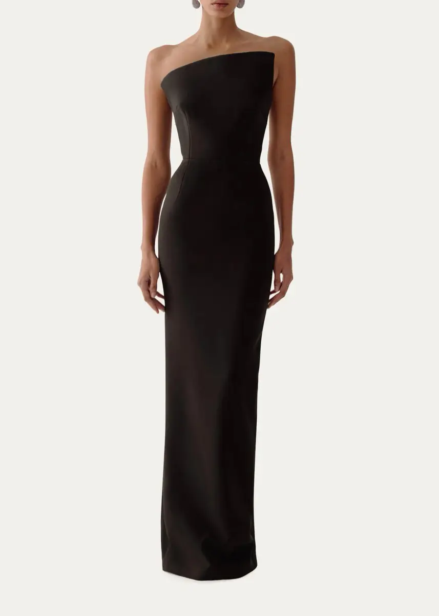 The New Arrivals by Ilkyaz Ozel Fuji Strapless Asymmetric Maxi Dress | Thumbnail 2 The New Arrivals by Ilkyaz Ozel Fuji Strapless Asymmetric Maxi Dress | Thumbnail 2