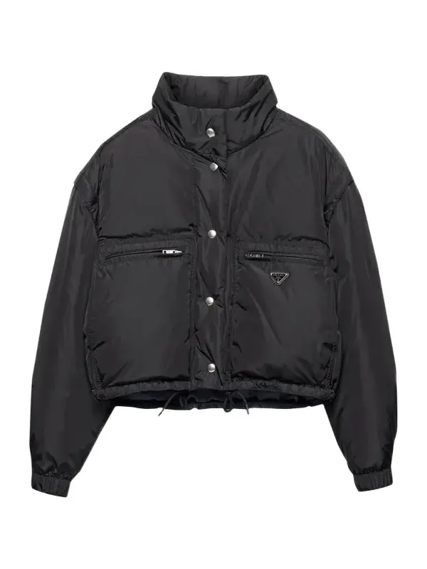 Prada Re-Nylon Crop Down Jacket