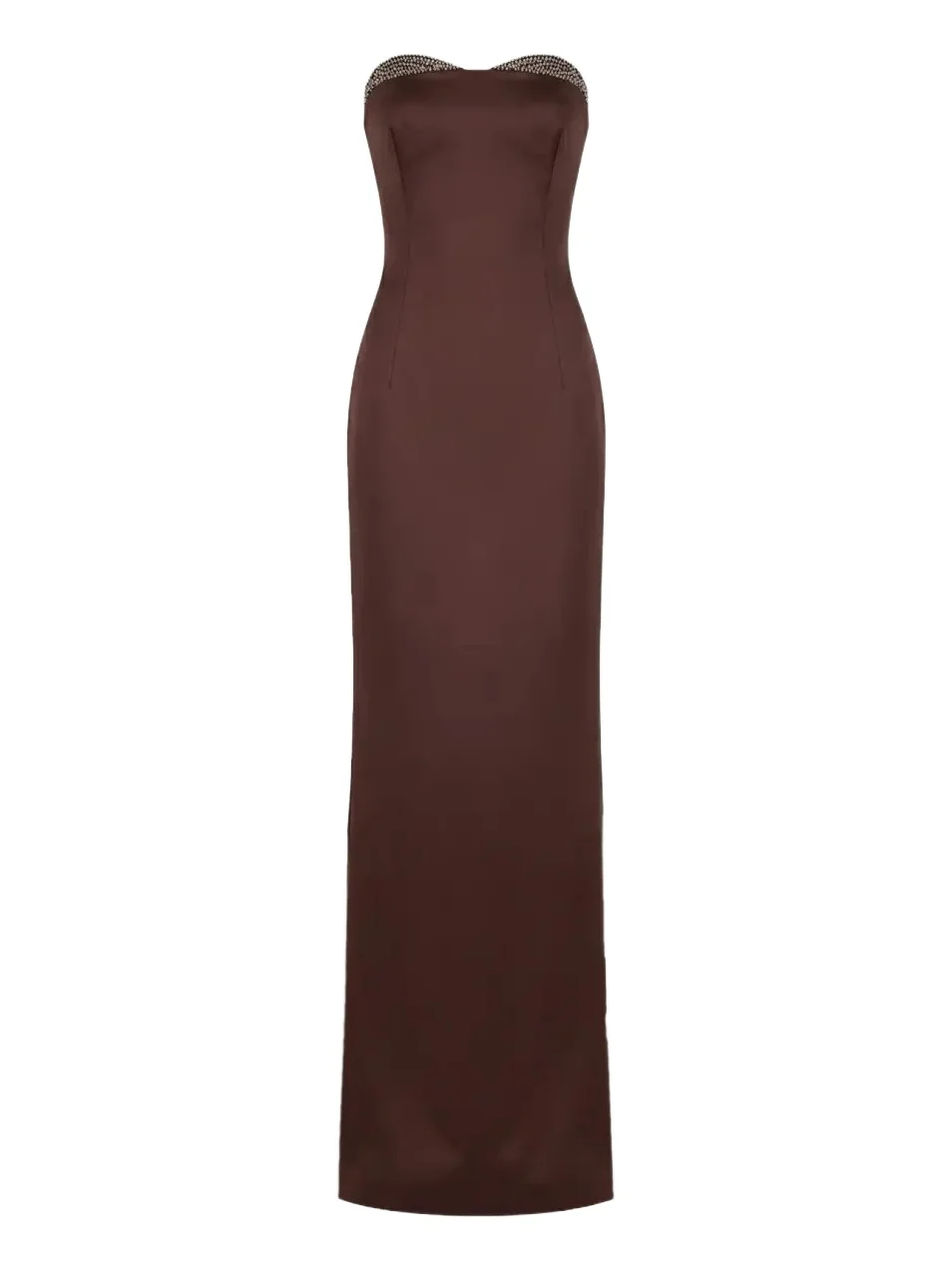Noelie Strapless Crystal-Embellished Column Gown Noelie Strapless Crystal-Embellished Column Gown