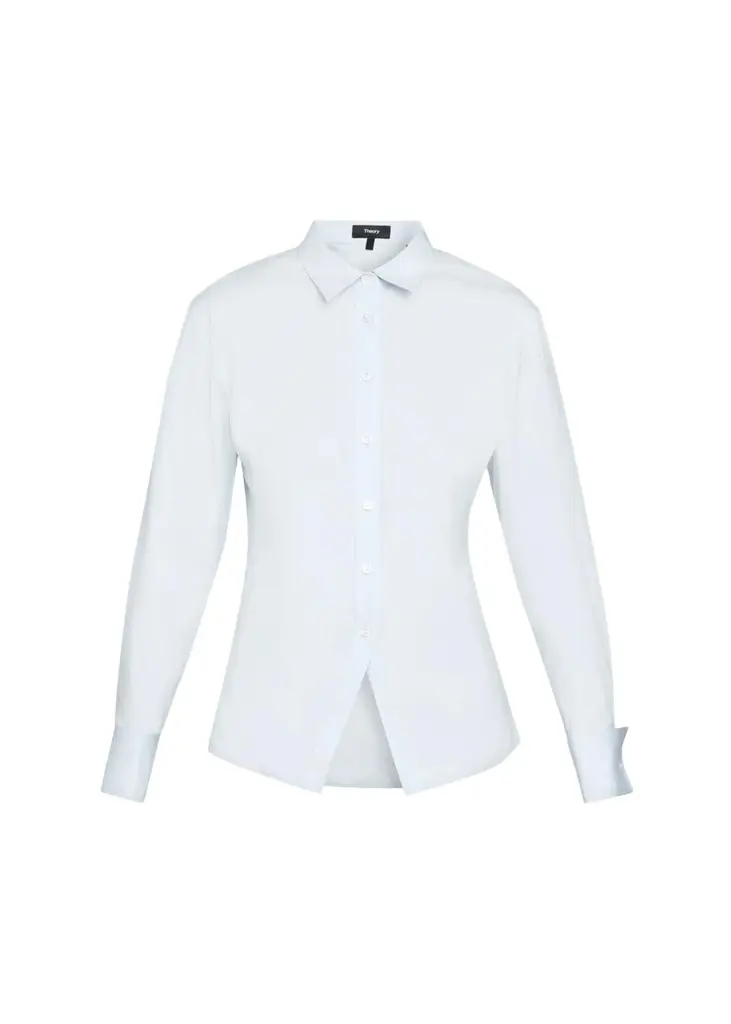 Theory Cutaway Button-Front Shirt