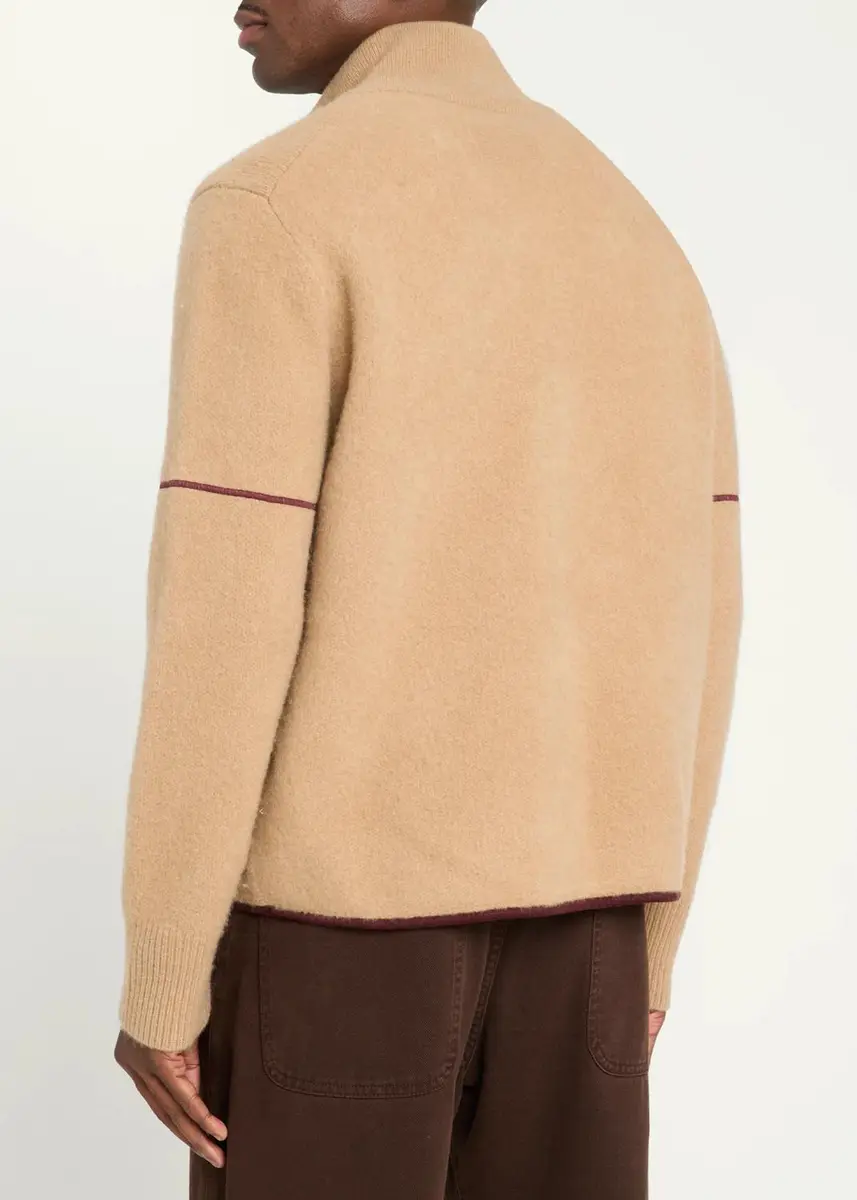 Guest In Residence Louis Felted Wool-Cashmere Zip-Front Jacket | Thumbnail 3