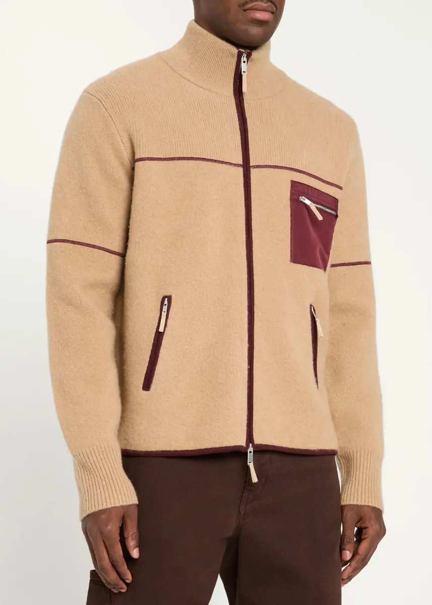 Guest In Residence Louis Felted Wool-Cashmere Zip-Front Jacket | Thumbnail 4