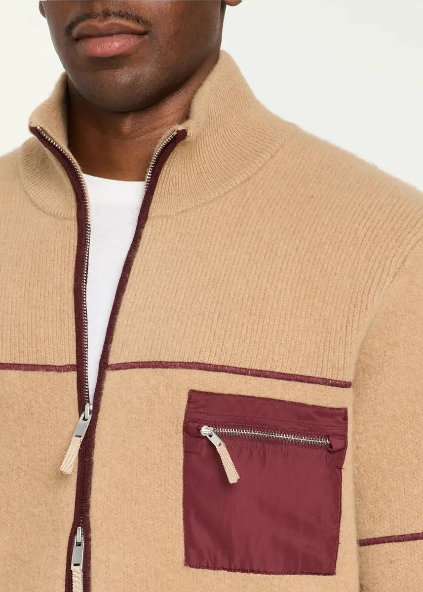 Guest In Residence Louis Felted Wool-Cashmere Zip-Front Jacket | Thumbnail 5