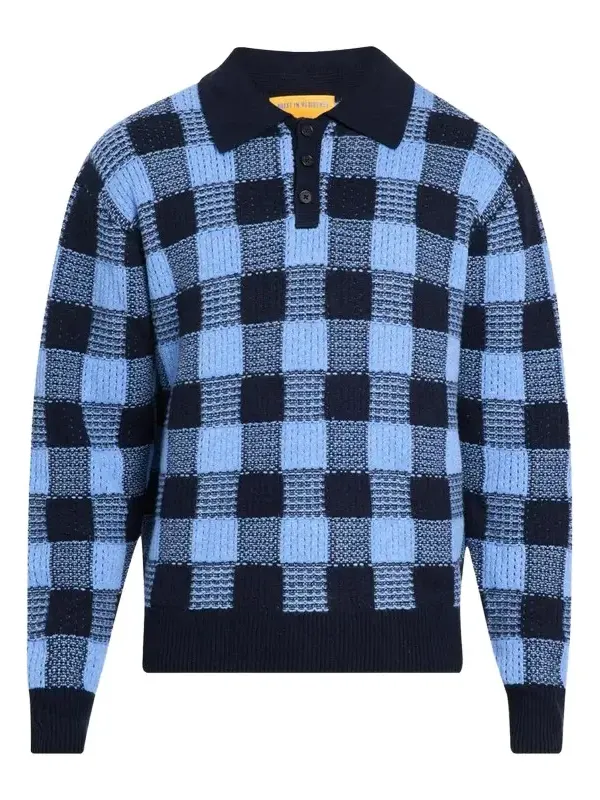 Men's Wool & Cashmere Polo Sweater