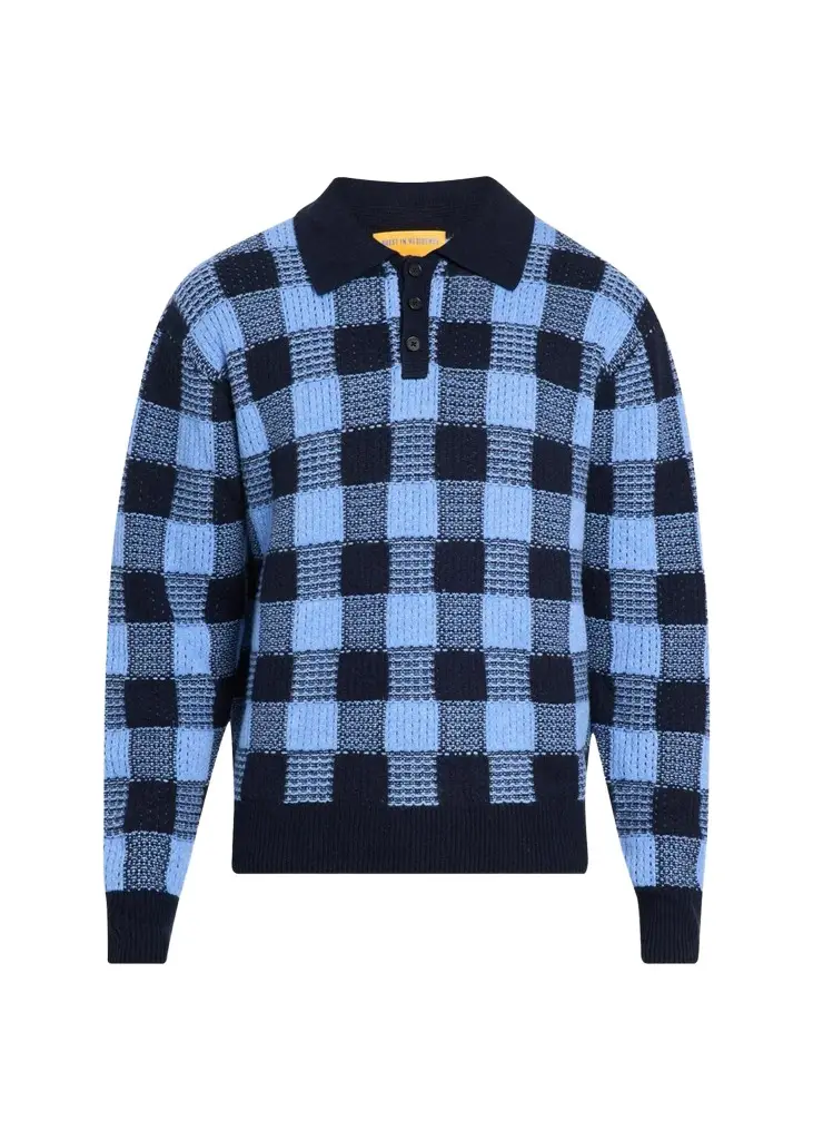 Guest In Residence Men's Wool & Cashmere Polo Sweater