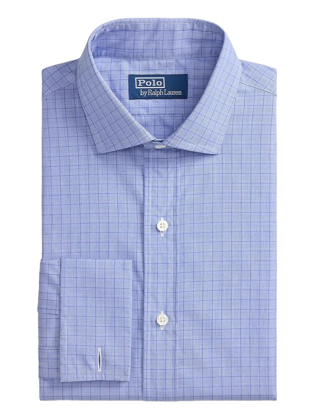 Polo Ralph Lauren Men's Custom Fit Plaid French Cuff Shirt