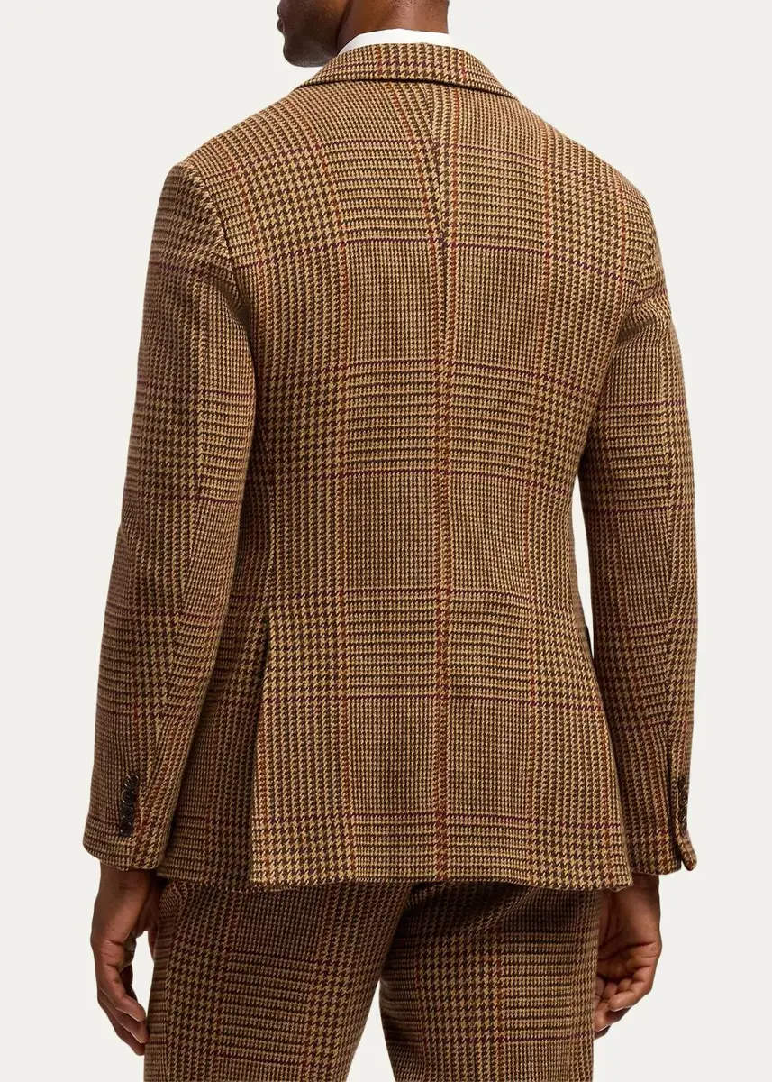 Ralph Lauren Purple Label Men's Glenn Hand-Tailored Plaid Suit Jacket | Thumbnail 3