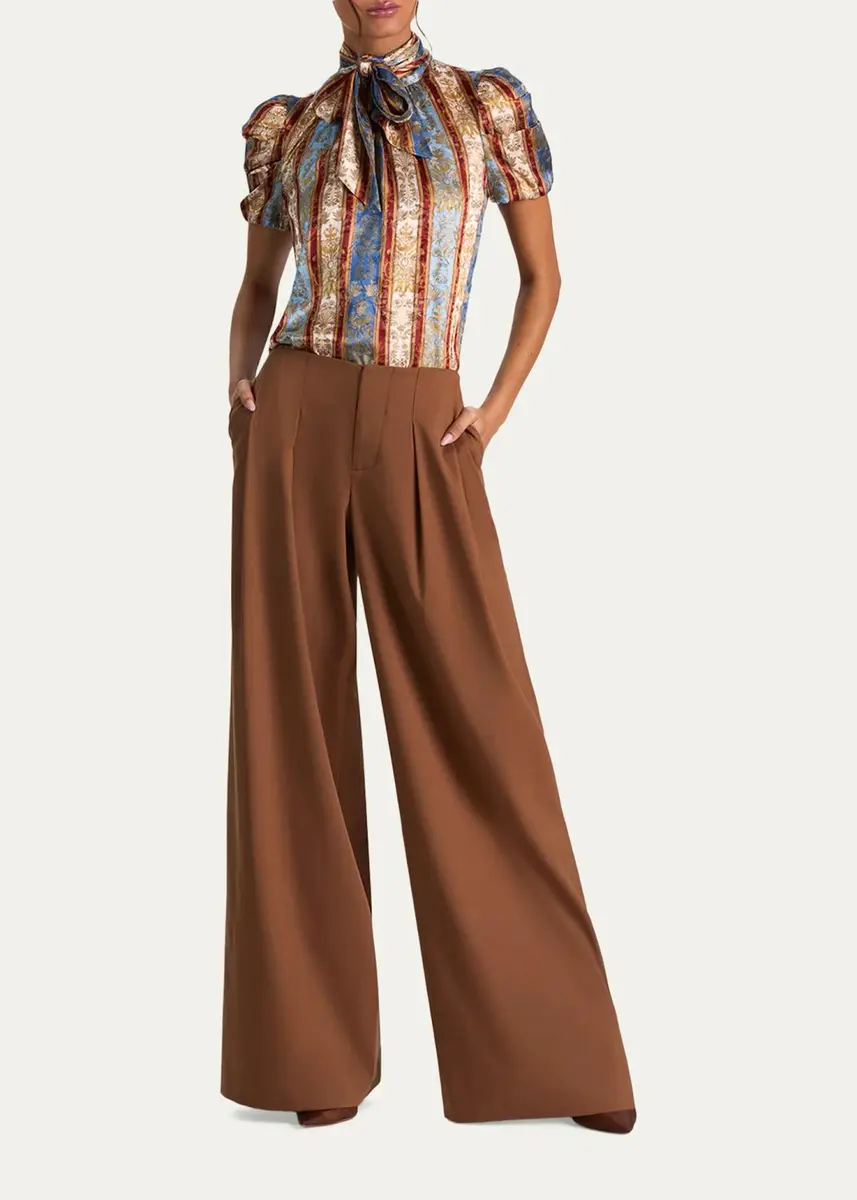 Alice + Olivia Brentley Tieneck Blouse | Thumbnail 2