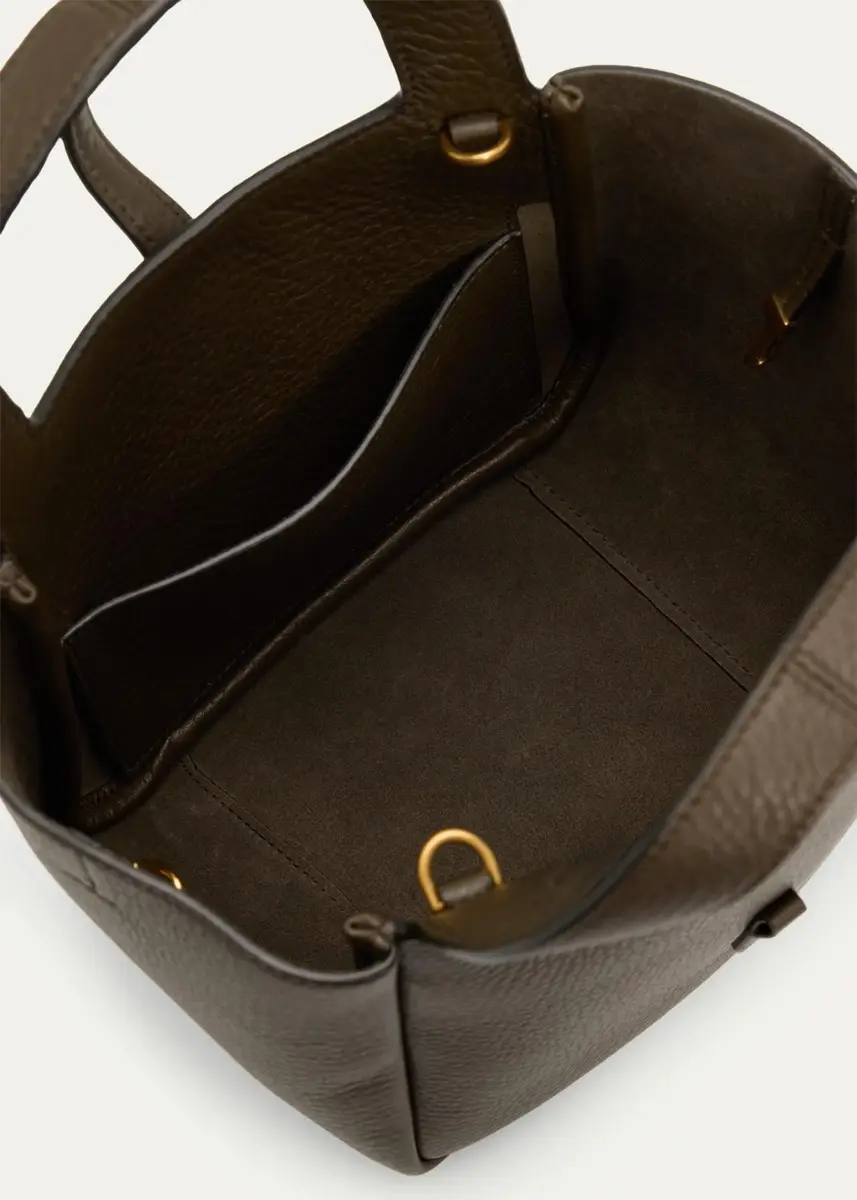 Saint Laurent Le 5 à 7 Bea Mini Tote Bag in Grained Leather | Thumbnail 4 Saint Laurent Le 5 à 7 Bea Mini Tote Bag in Grained Leather | Thumbnail 4