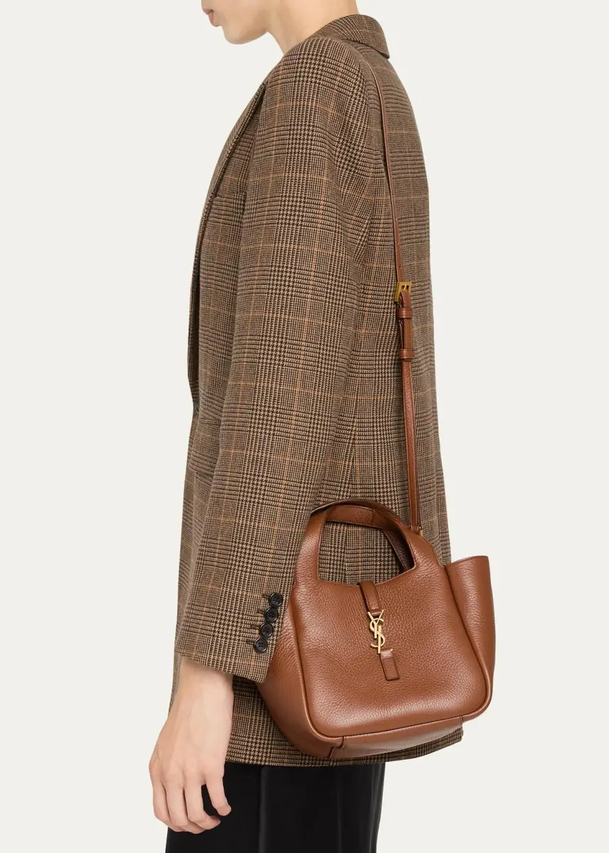 Saint Laurent Le 5 à 7 Bea Mini Tote Bag in Grained Leather | Thumbnail 7 Saint Laurent Le 5 à 7 Bea Mini Tote Bag in Grained Leather | Thumbnail 7