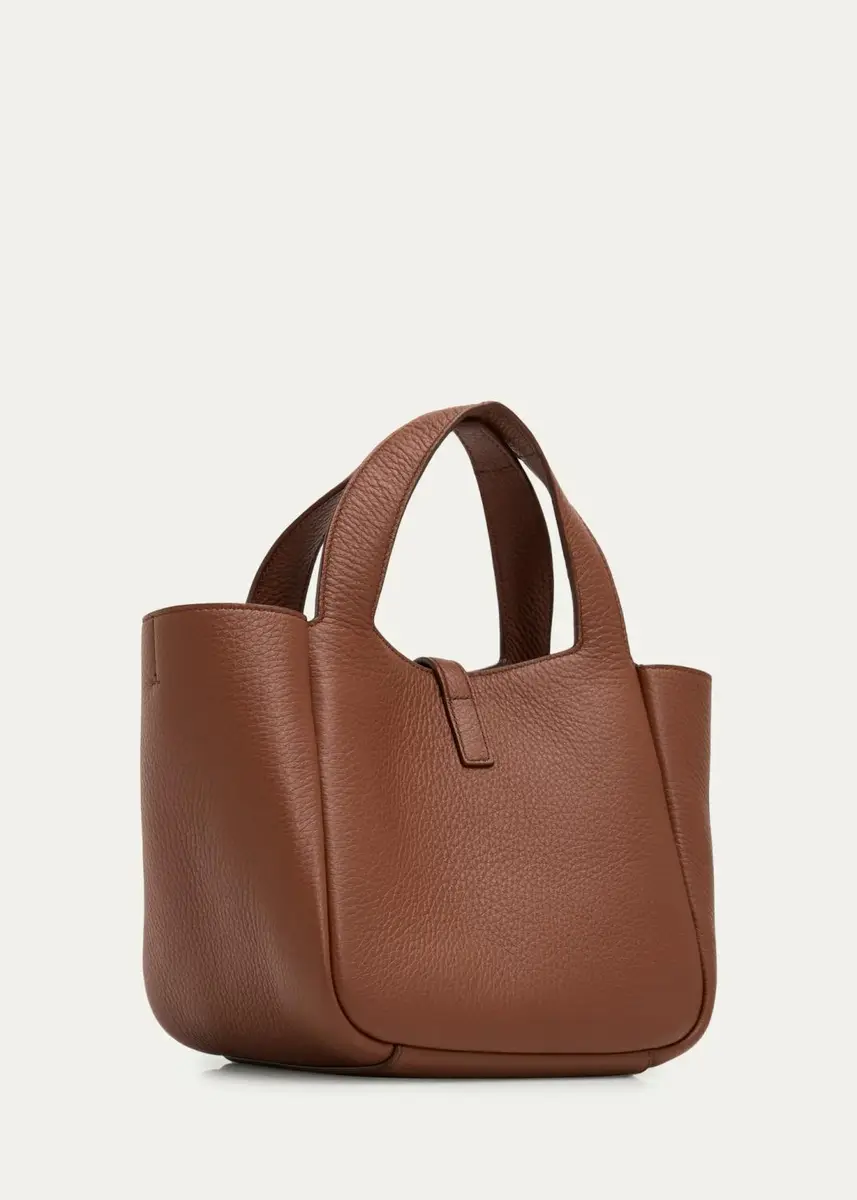 Saint Laurent Le 5 à 7 Bea Mini Tote Bag in Grained Leather | Thumbnail 8 Saint Laurent Le 5 à 7 Bea Mini Tote Bag in Grained Leather | Thumbnail 8