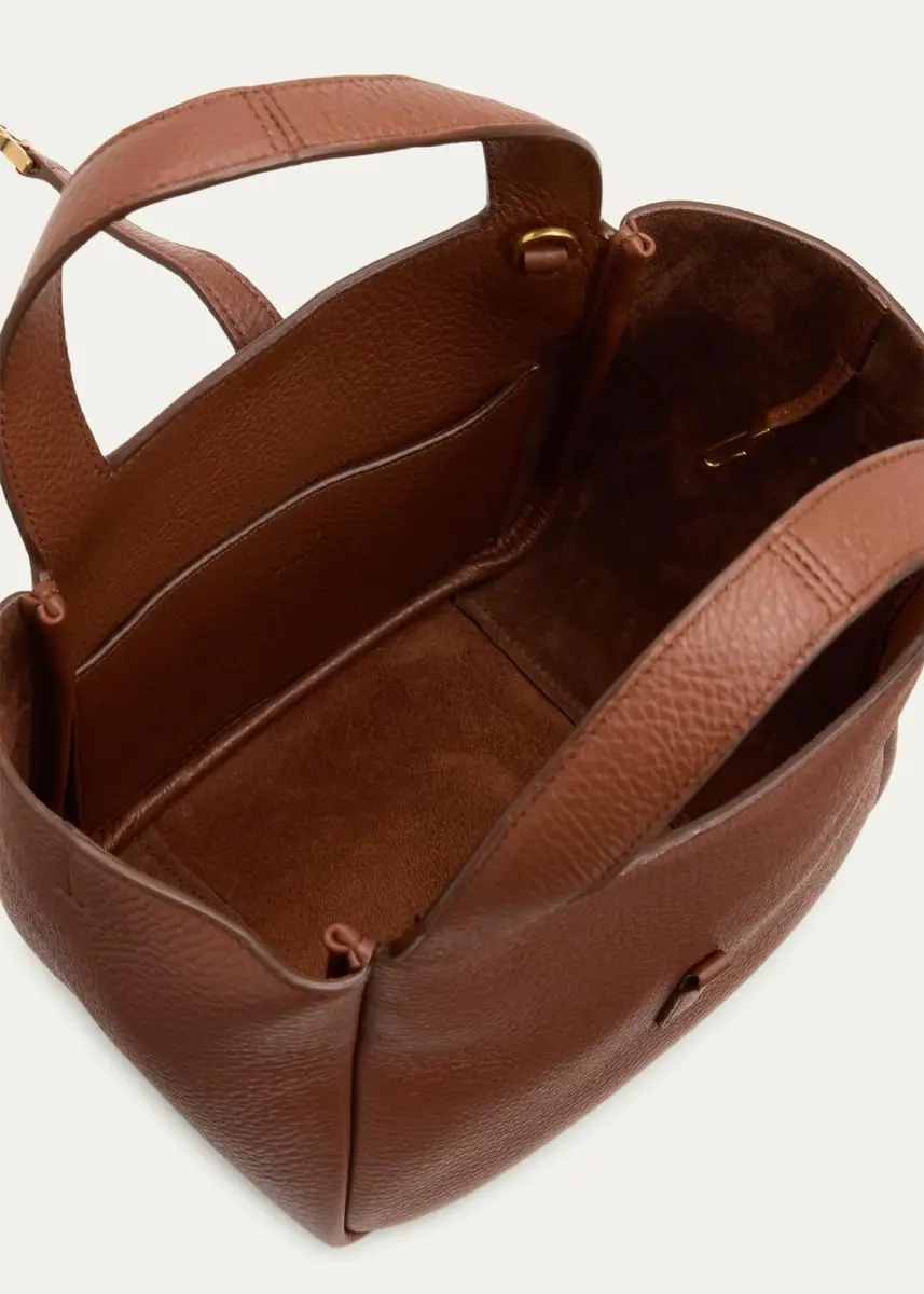 Saint Laurent Le 5 à 7 Bea Mini Tote Bag in Grained Leather | Thumbnail 9 Saint Laurent Le 5 à 7 Bea Mini Tote Bag in Grained Leather | Thumbnail 9