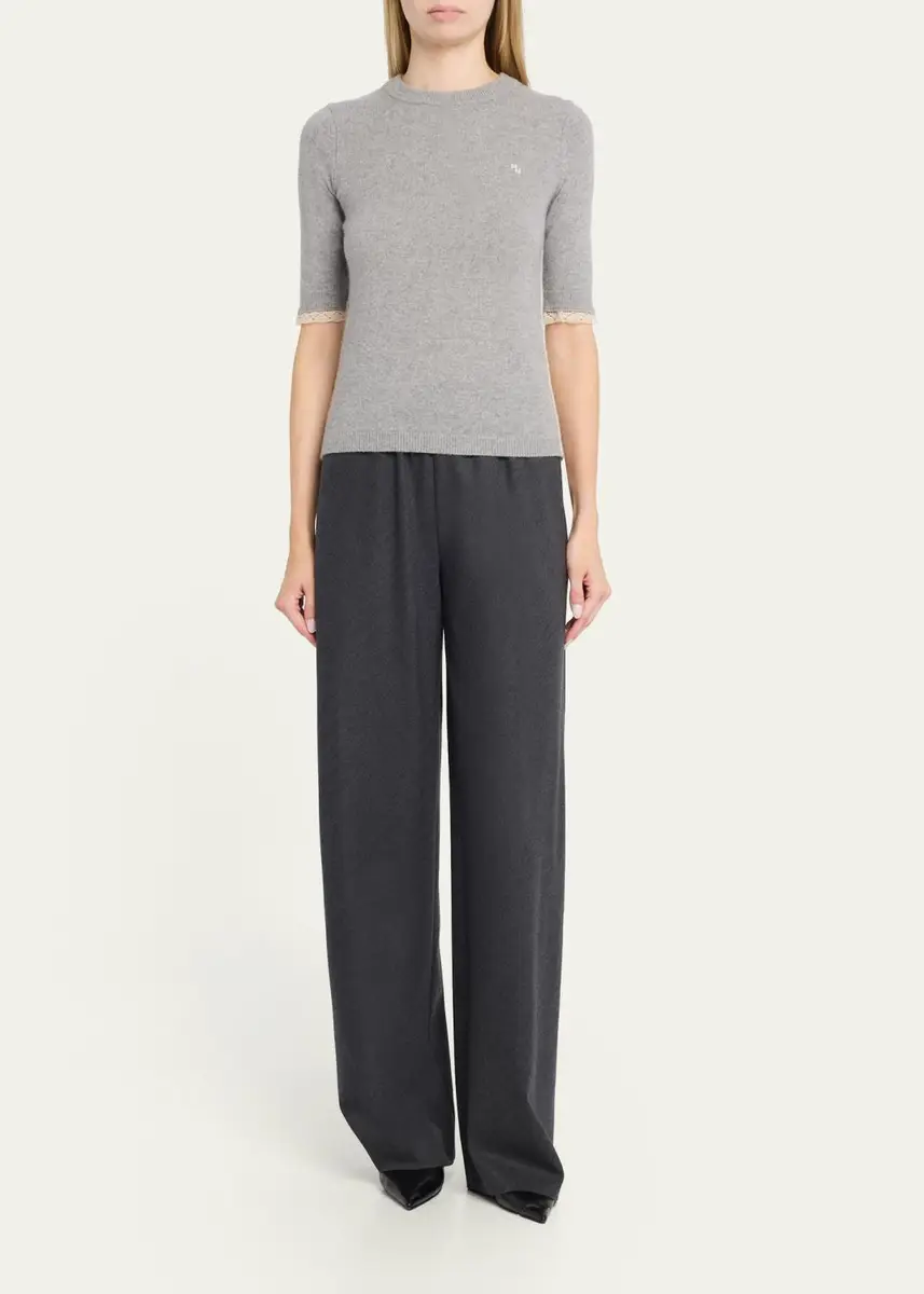 Maria McManus Bias Cut Wide-Leg Wool Pull-On Trousers | Thumbnail 2 Maria McManus Bias Cut Wide-Leg Wool Pull-On Trousers | Thumbnail 2