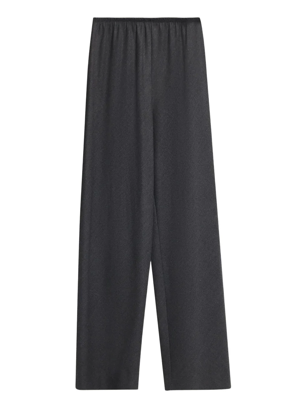 Maria McManus Bias Cut Wide-Leg Wool Pull-On Trousers