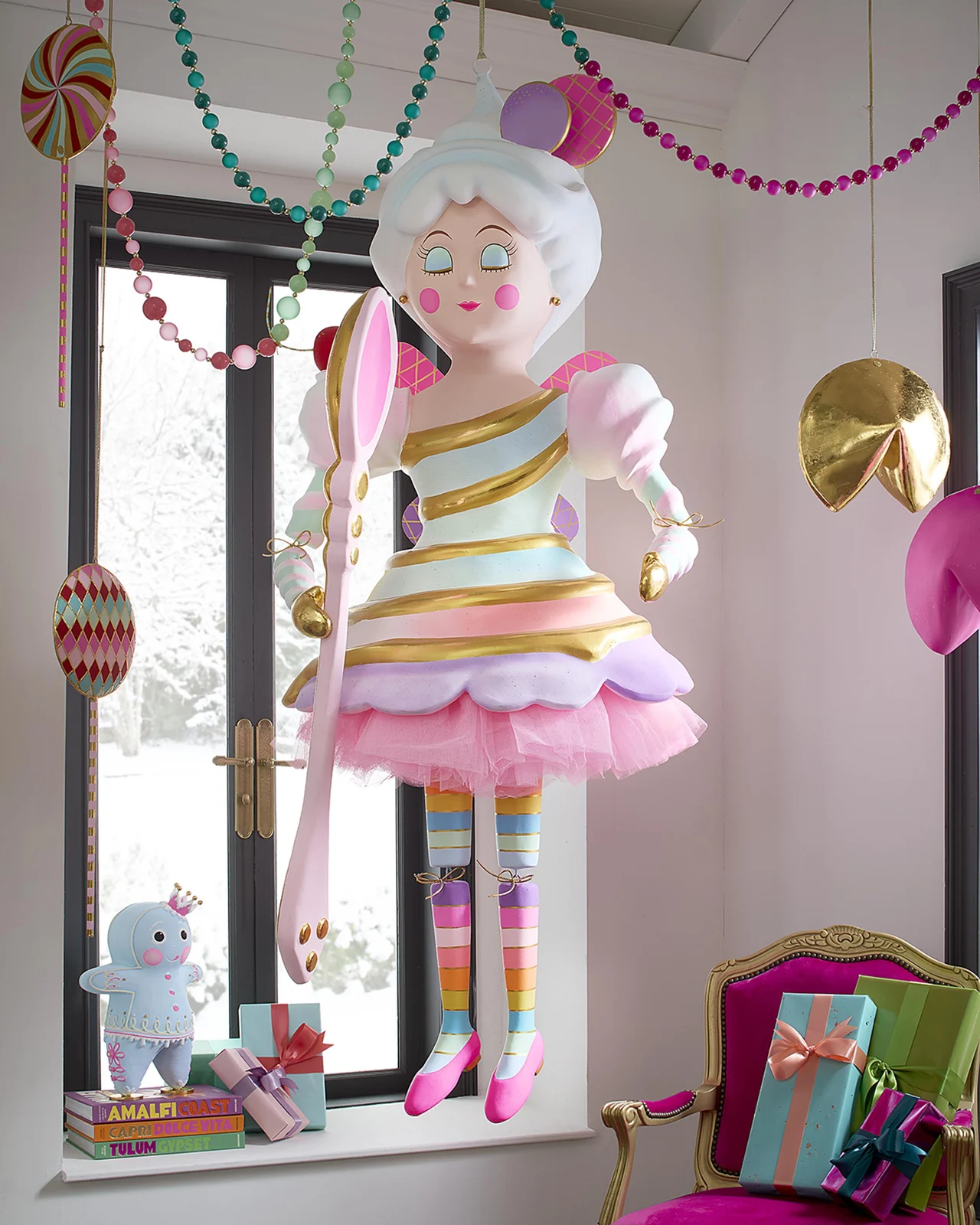 Glitterville Lickowish Holiday Display, 73"