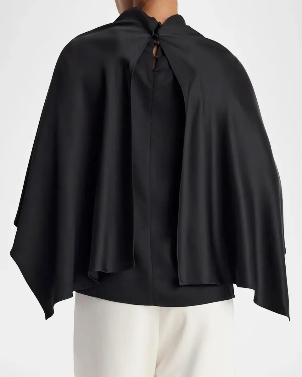 RÓHE Satin Cape Top | Thumbnail 3