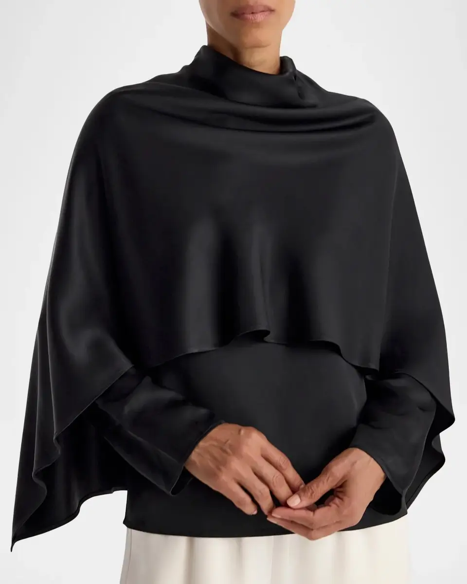 RÓHE Satin Cape Top | Thumbnail 4