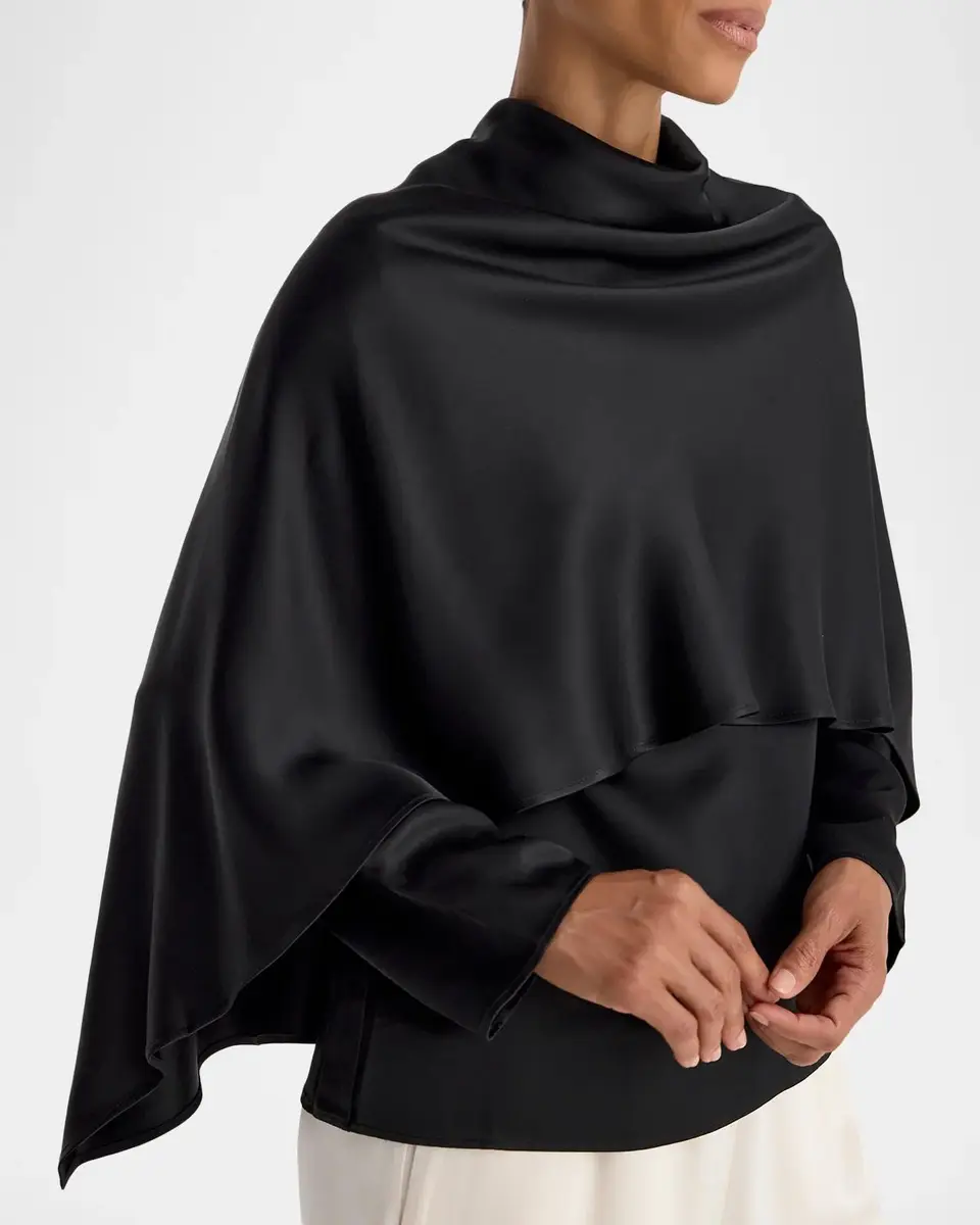 RÓHE Satin Cape Top | Thumbnail 5