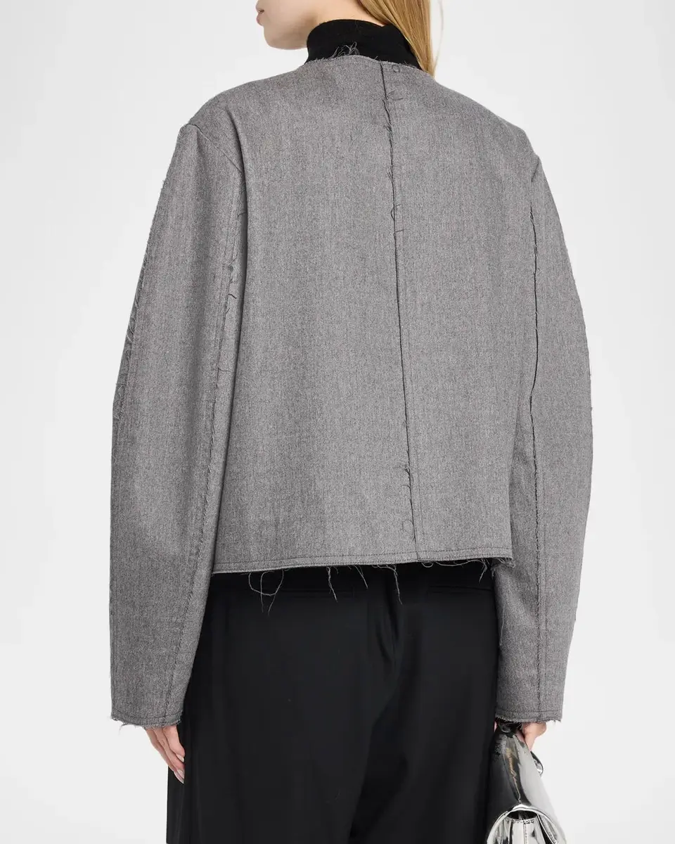 Maria McManus Crescent Wool-Cashmere Crop Jacket | Thumbnail 3 Maria McManus Crescent Wool-Cashmere Crop Jacket | Thumbnail 3