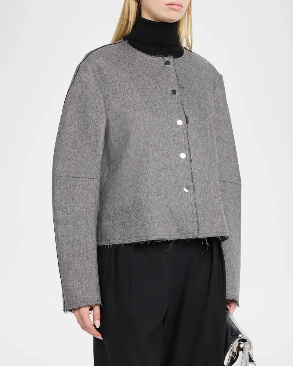 Maria McManus Crescent Wool-Cashmere Crop Jacket | Thumbnail 4 Maria McManus Crescent Wool-Cashmere Crop Jacket | Thumbnail 4