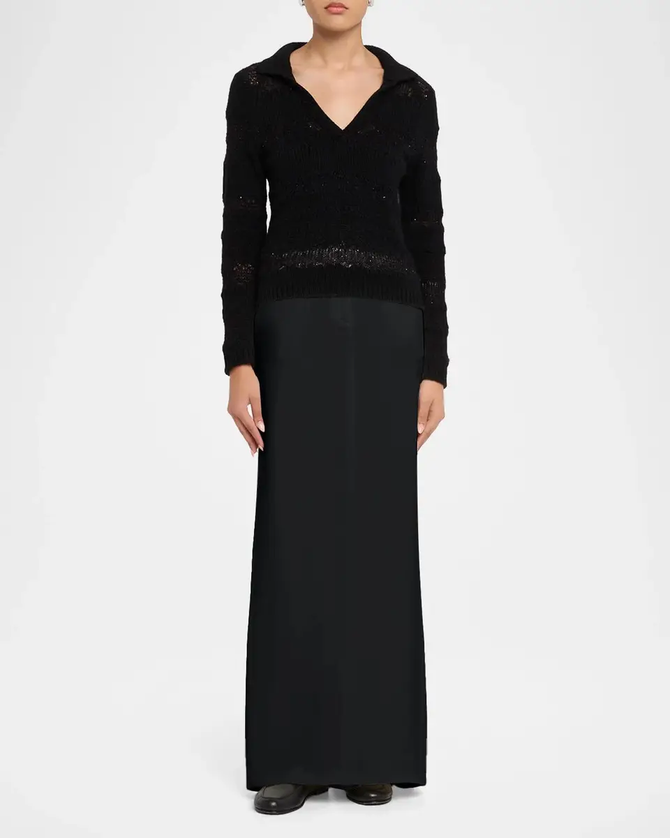Fabiana Filippi Straight Cady Maxi Skirt | Thumbnail 2 Fabiana Filippi Straight Cady Maxi Skirt | Thumbnail 2