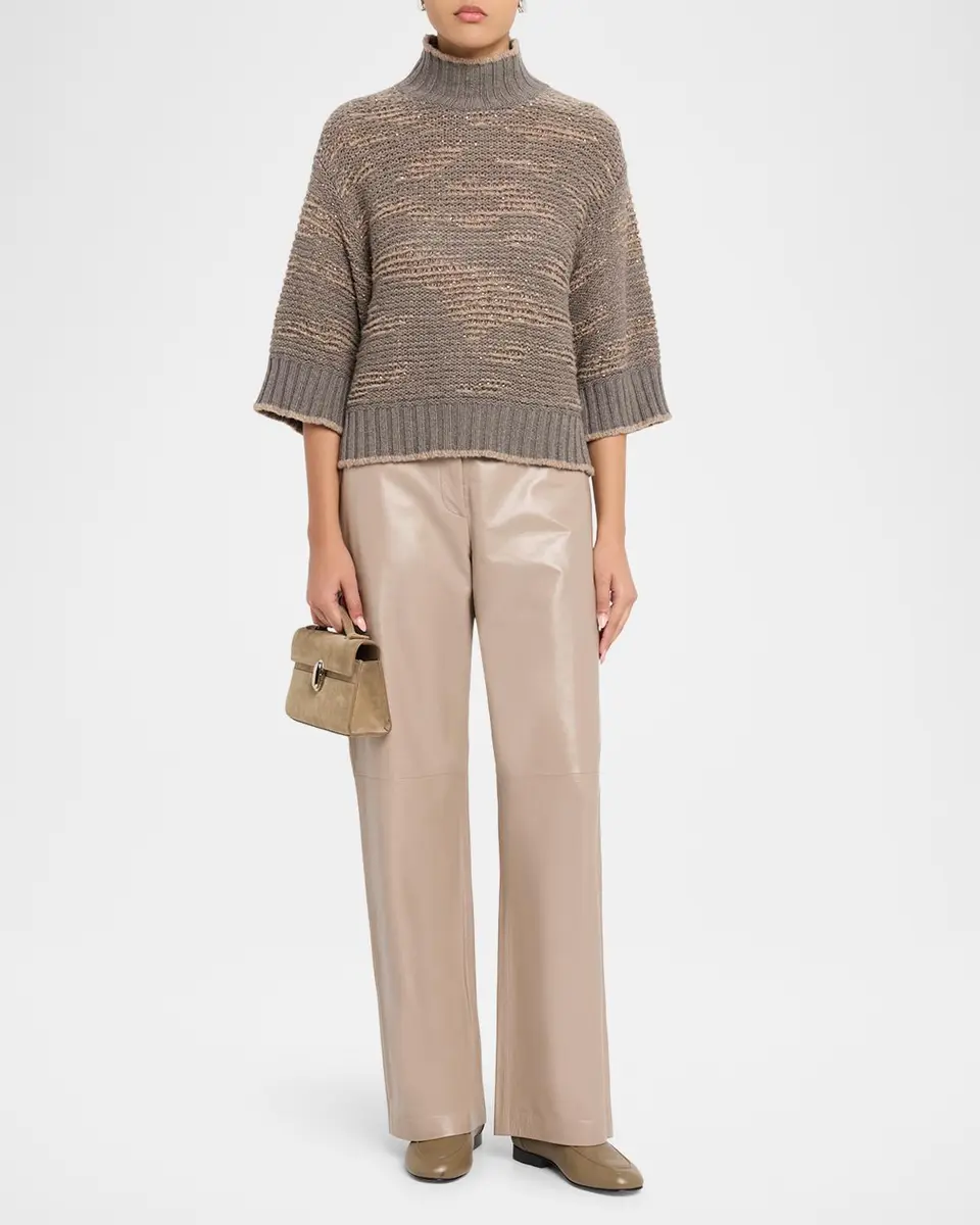 Fabiana Filippi Turtleneck Sequin Knit Sweater | Thumbnail 2 Fabiana Filippi Turtleneck Sequin Knit Sweater | Thumbnail 2