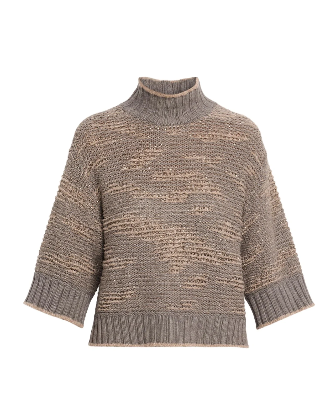 Turtleneck Sequin Knit Sweater Turtleneck Sequin Knit Sweater