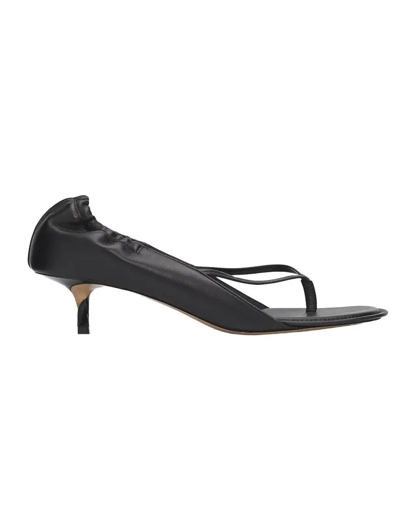 Jacquemus 45mm Les Infradit Leather Thong Sandals