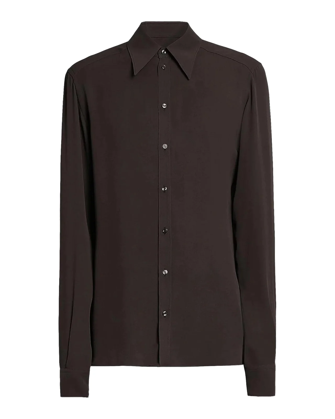 Dolce & Gabbana Point Collar Silk Shirt