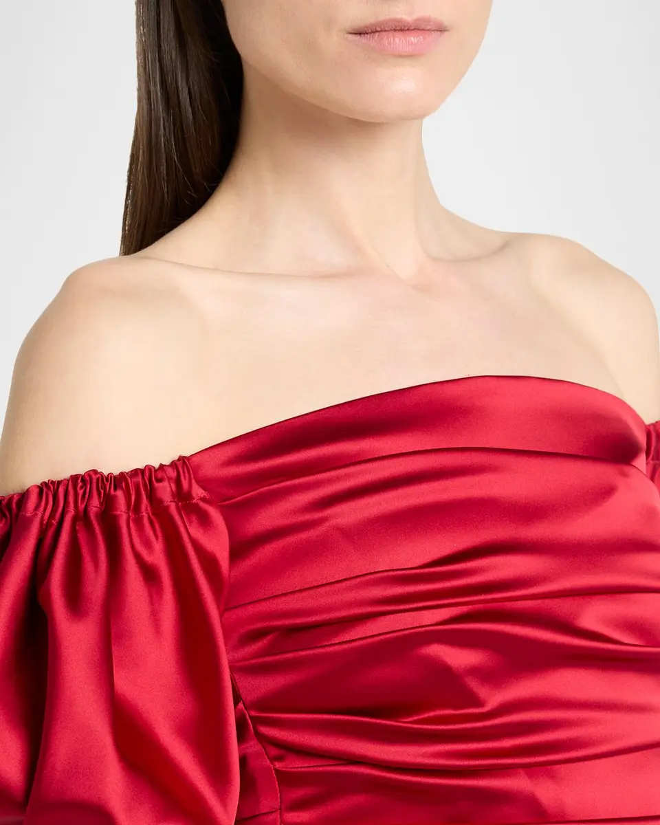 Talbot Runhof Off-The-Shoulder Stretch Satin Duchesse Column Gown | Thumbnail 5 Talbot Runhof Off-The-Shoulder Stretch Satin Duchesse Column Gown | Thumbnail 5