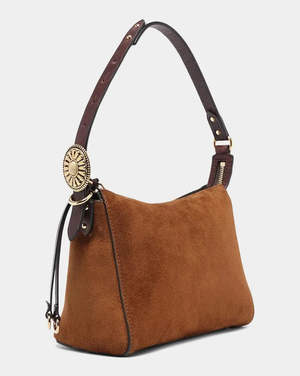 Etro Small Suede Hobo Shoulder Bag | Thumbnail 3