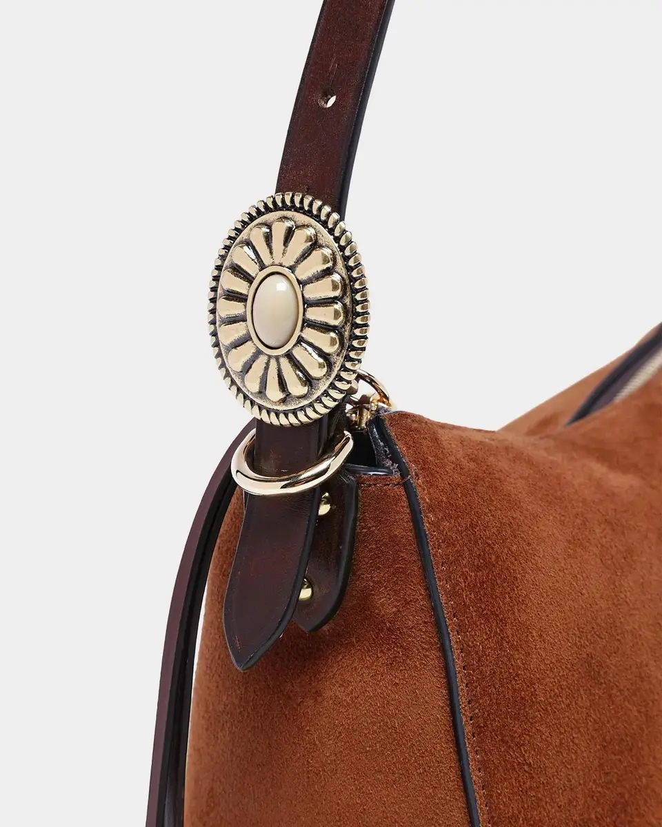 Etro Small Suede Hobo Shoulder Bag | Thumbnail 6