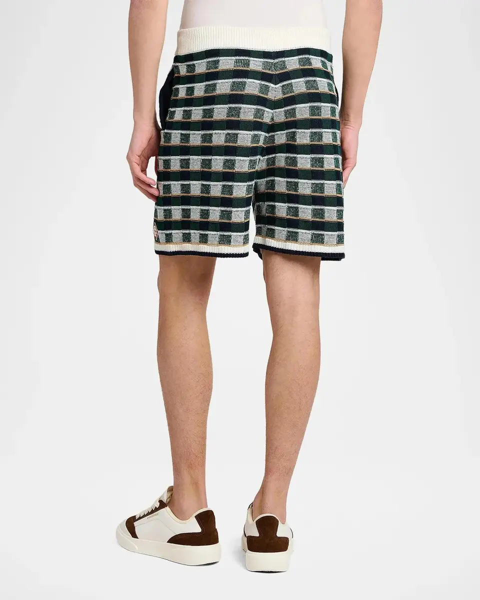 Casablanca Mosaic Cotton Knit Shorts | Thumbnail 3 Casablanca Mosaic Cotton Knit Shorts | Thumbnail 3