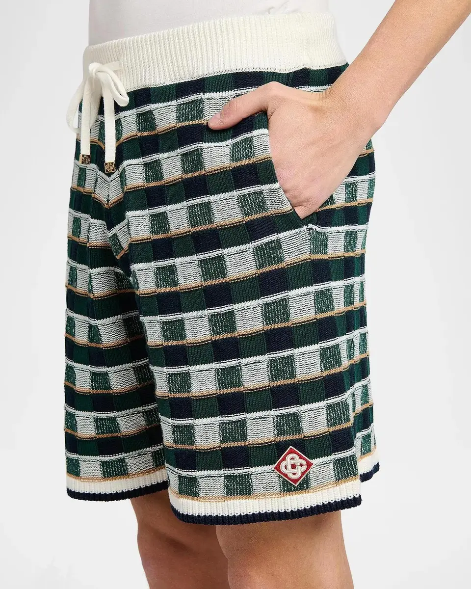 Casablanca Mosaic Cotton Knit Shorts | Thumbnail 5 Casablanca Mosaic Cotton Knit Shorts | Thumbnail 5