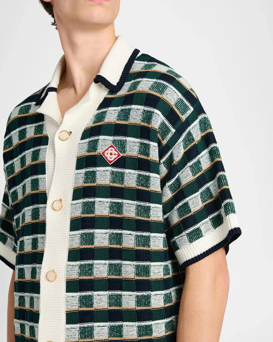 Casablanca Mosaic Cotton Knit Shirt | Thumbnail 5 Casablanca Mosaic Cotton Knit Shirt | Thumbnail 5