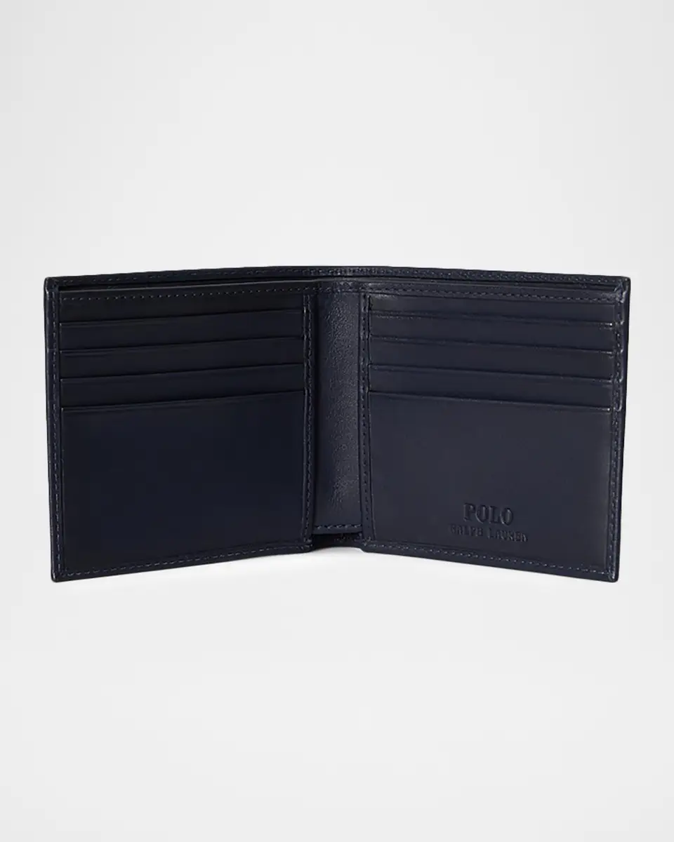 Polo Ralph Lauren Men's Leather Polo Bear Billfold Wallet | Thumbnail 2 Polo Ralph Lauren Men's Leather Polo Bear Billfold Wallet | Thumbnail 2