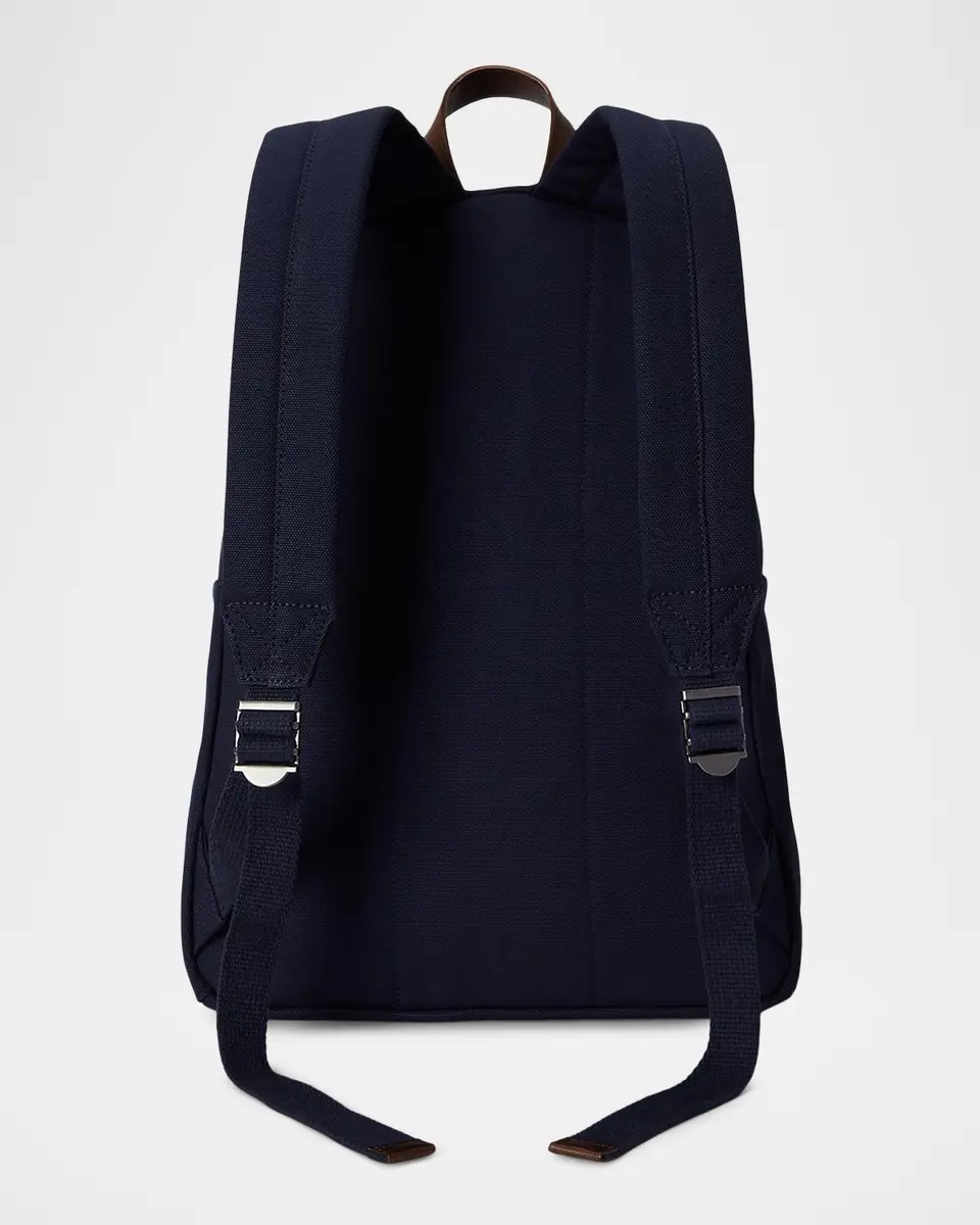 Polo Ralph Lauren Men's Canvas Leather-Trim Polo Bear Backpack | Thumbnail 3