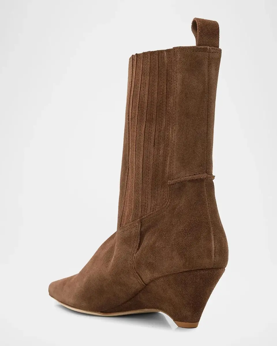 Cinq à Sept Marta 60MM Curved Wedge Boots | Thumbnail 3 Cinq à Sept Marta 60MM Curved Wedge Boots | Thumbnail 3
