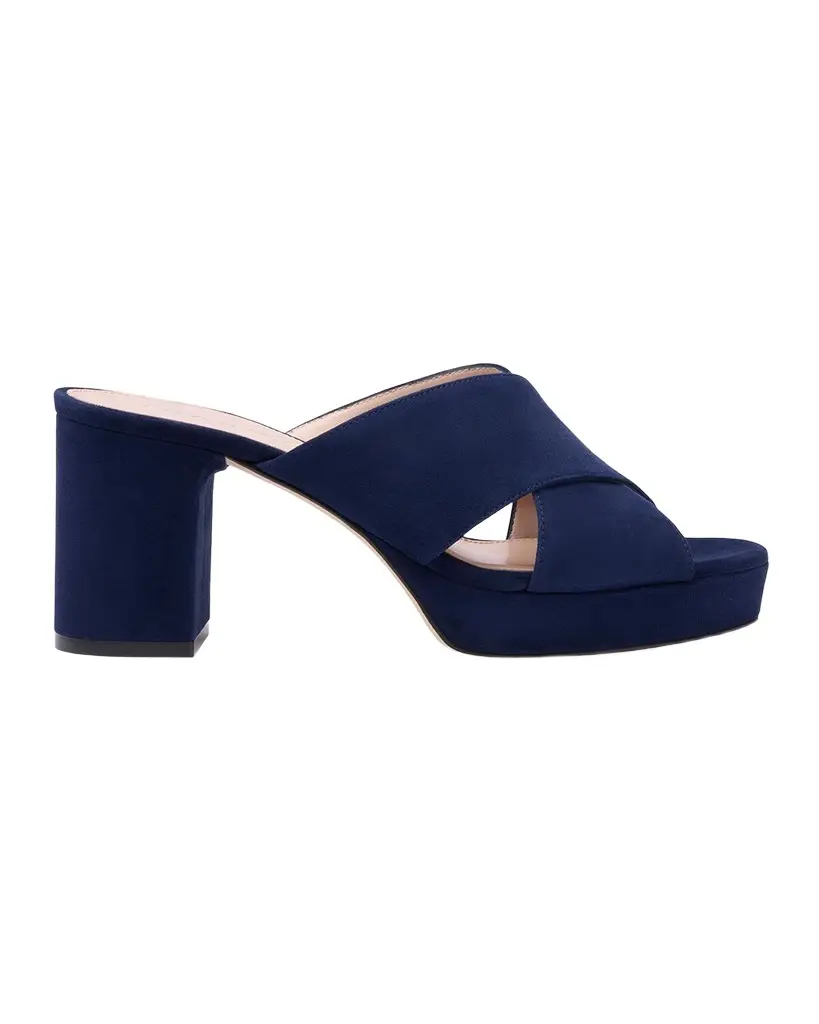 Stuart Weitzman 80mm Dayna Suede Platform Sandals