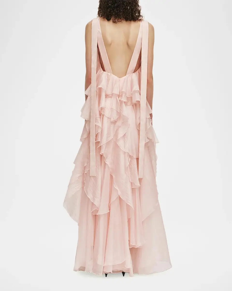 Aje Athena Tiered Ruffle Gown | Thumbnail 3 Aje Athena Tiered Ruffle Gown | Thumbnail 3