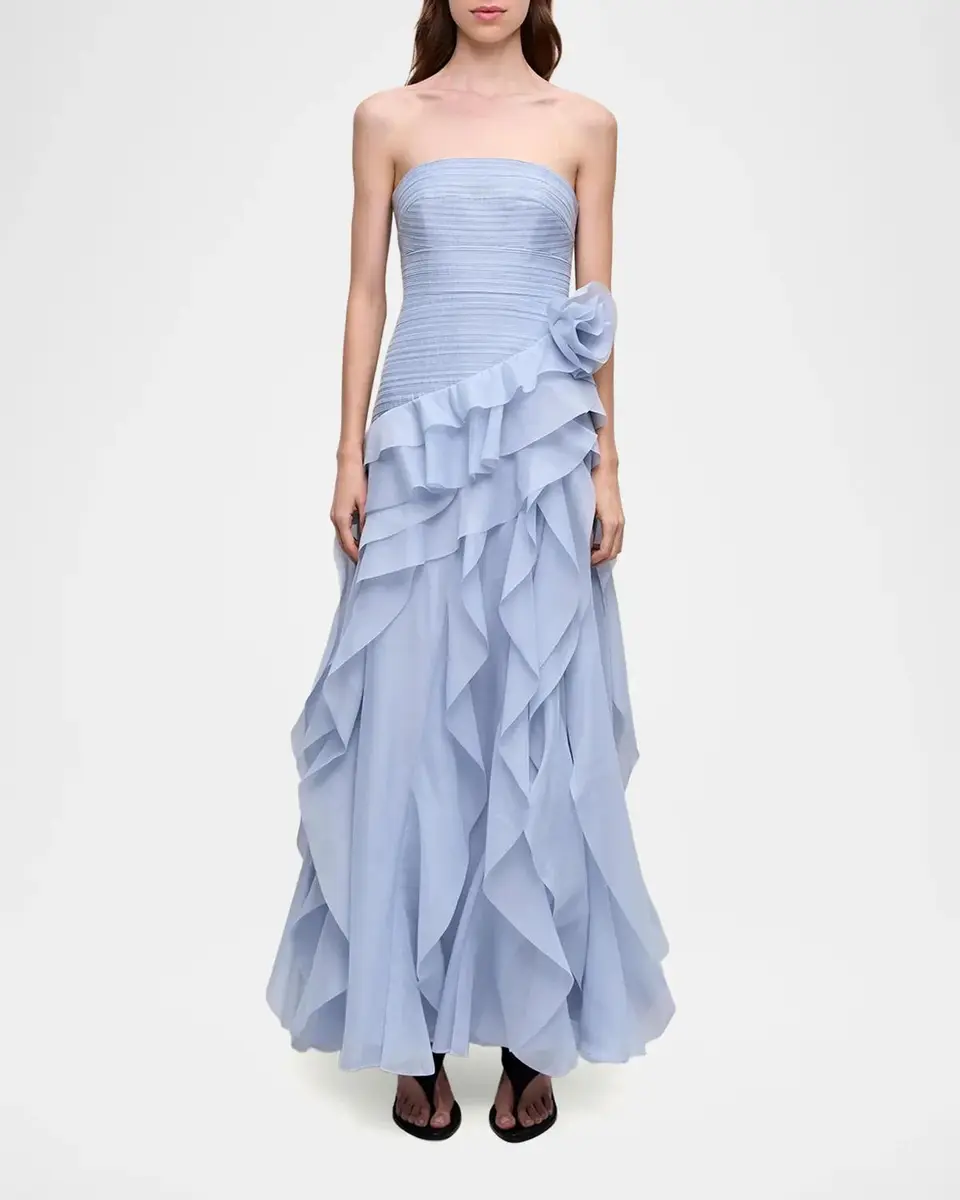 Aje Canyon Strapless Tiered Ruffle Gown | Thumbnail 2